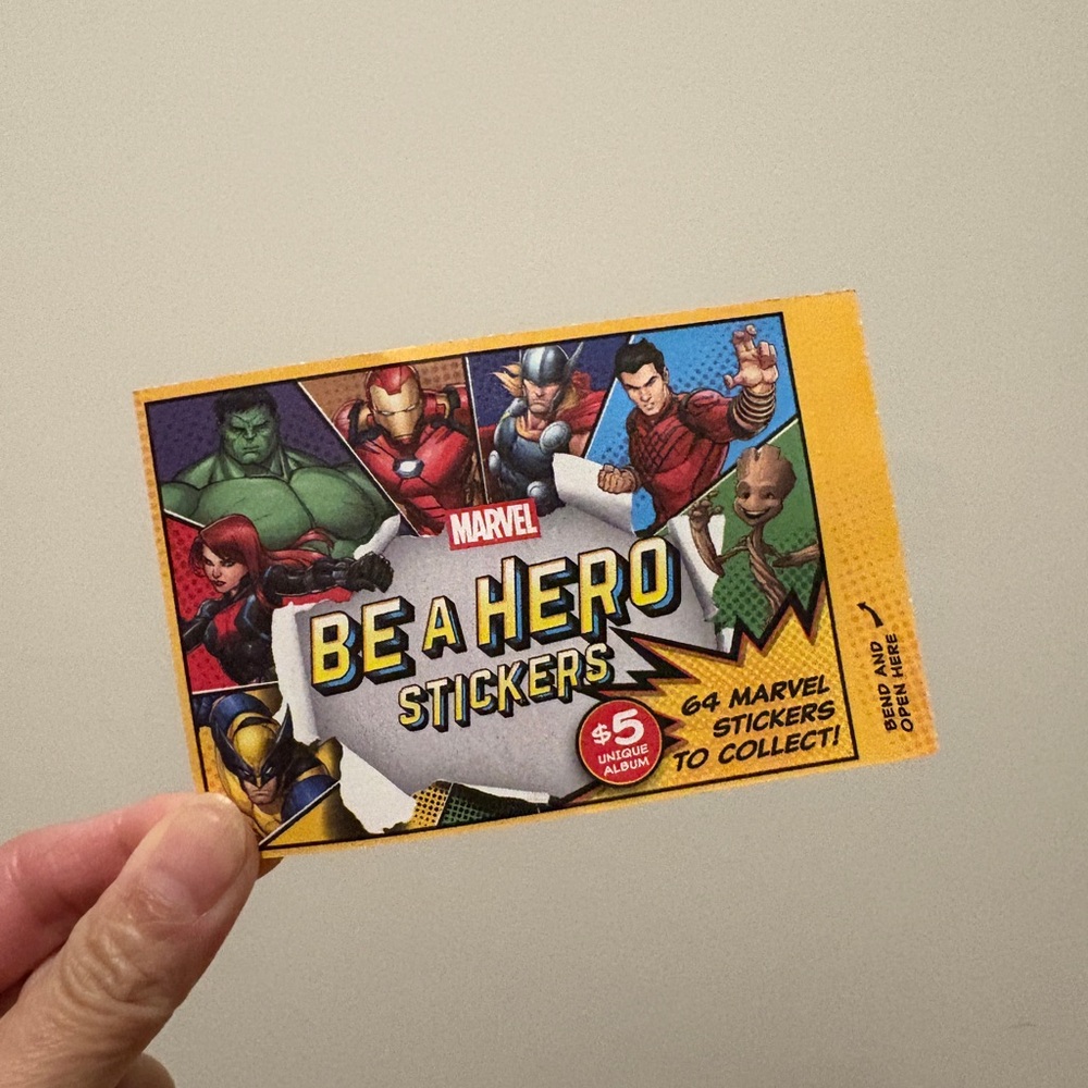 FWP: Marvel Be A Hero Stickers - New